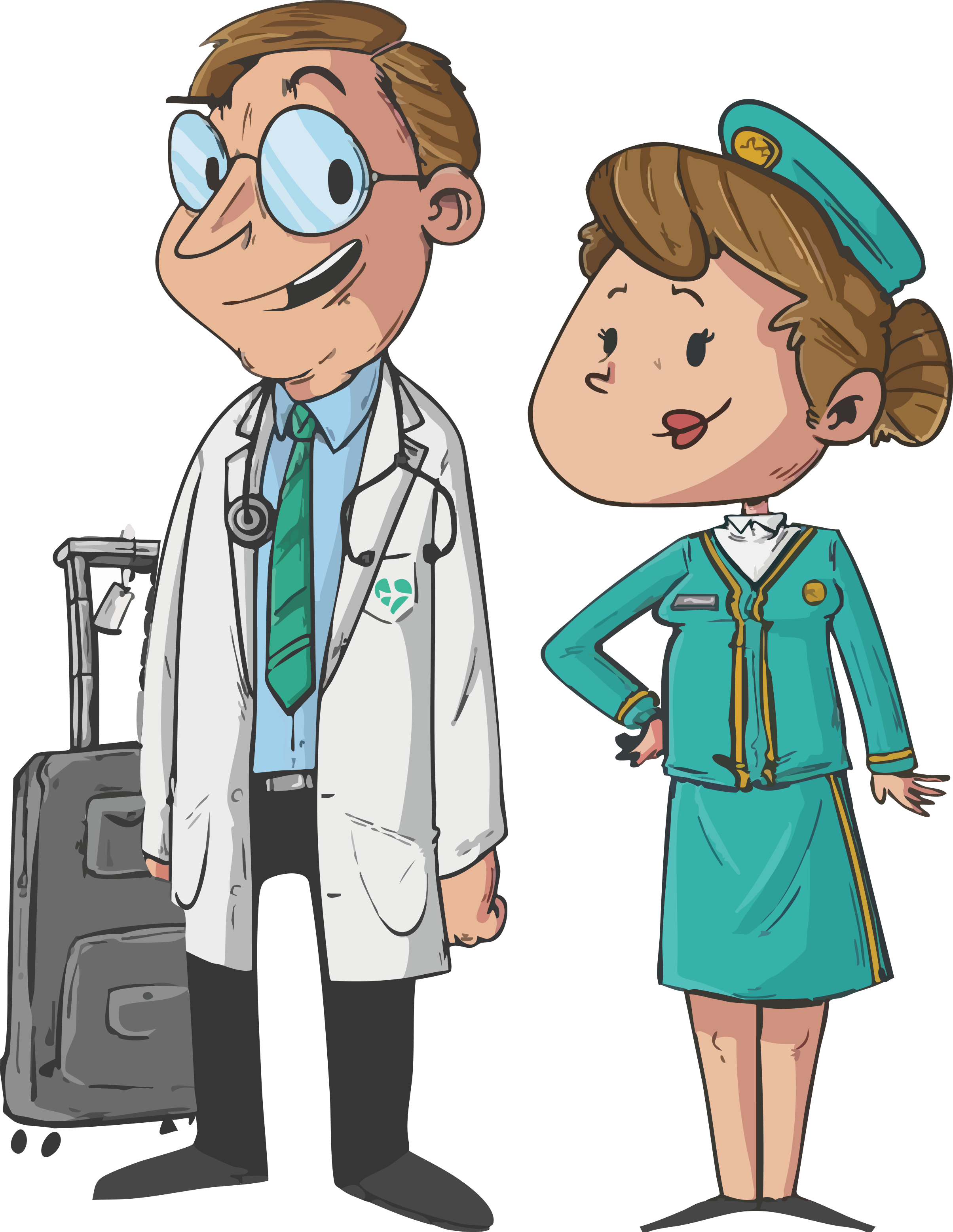 Doctor and Flight Attendant